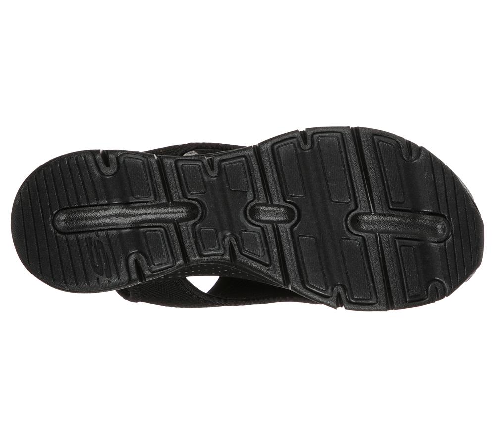 Women Skechers Arch Fit - City Catch Sandals Black  USA |  6304-NCTGS