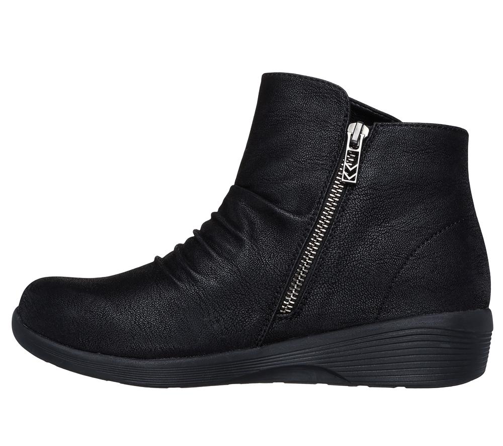Women Skechers Arya - Fresher Trick Boots Black  USA |  6897-LUZRE