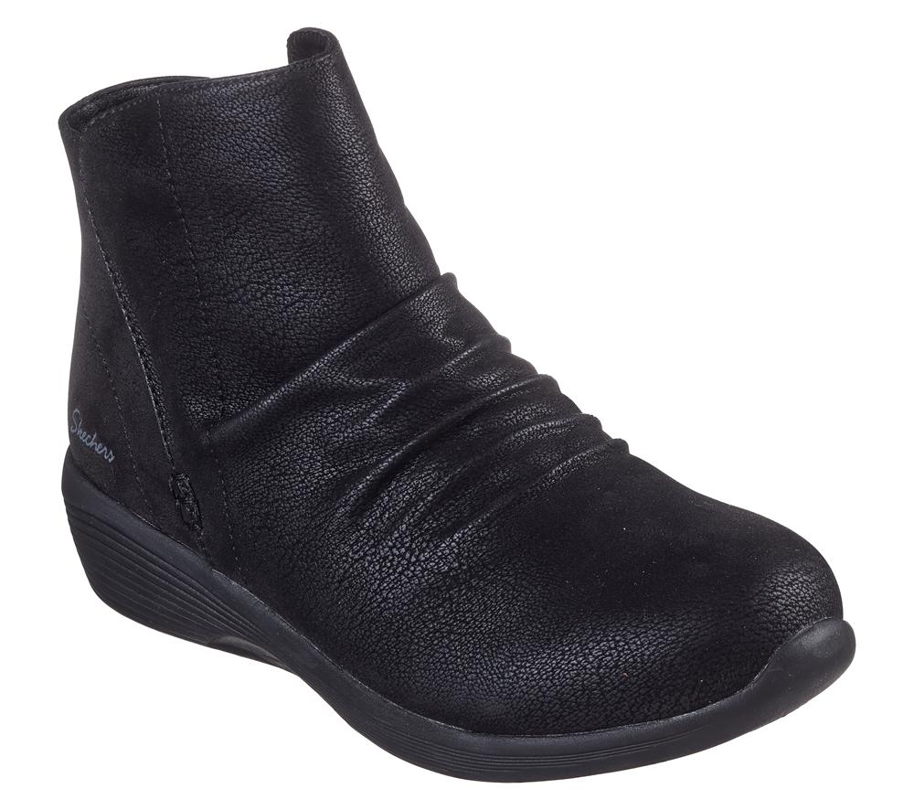 Women Skechers Arya - Fresher Trick Boots Black  USA |  6897-LUZRE