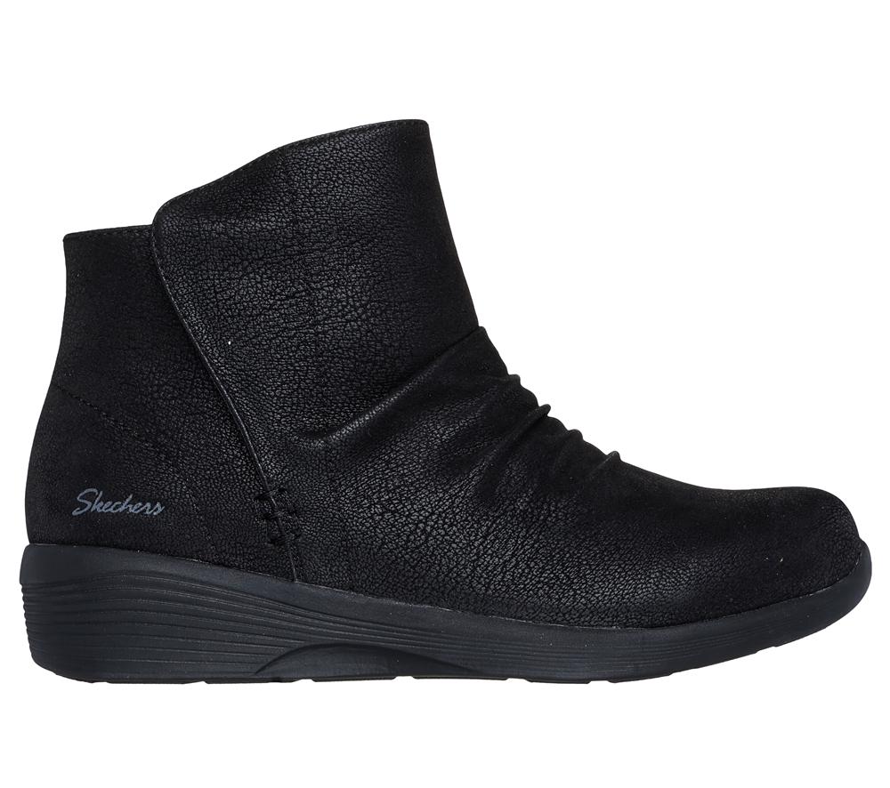 Women Skechers Arya - Fresher Trick Boots Black  USA |  6897-LUZRE