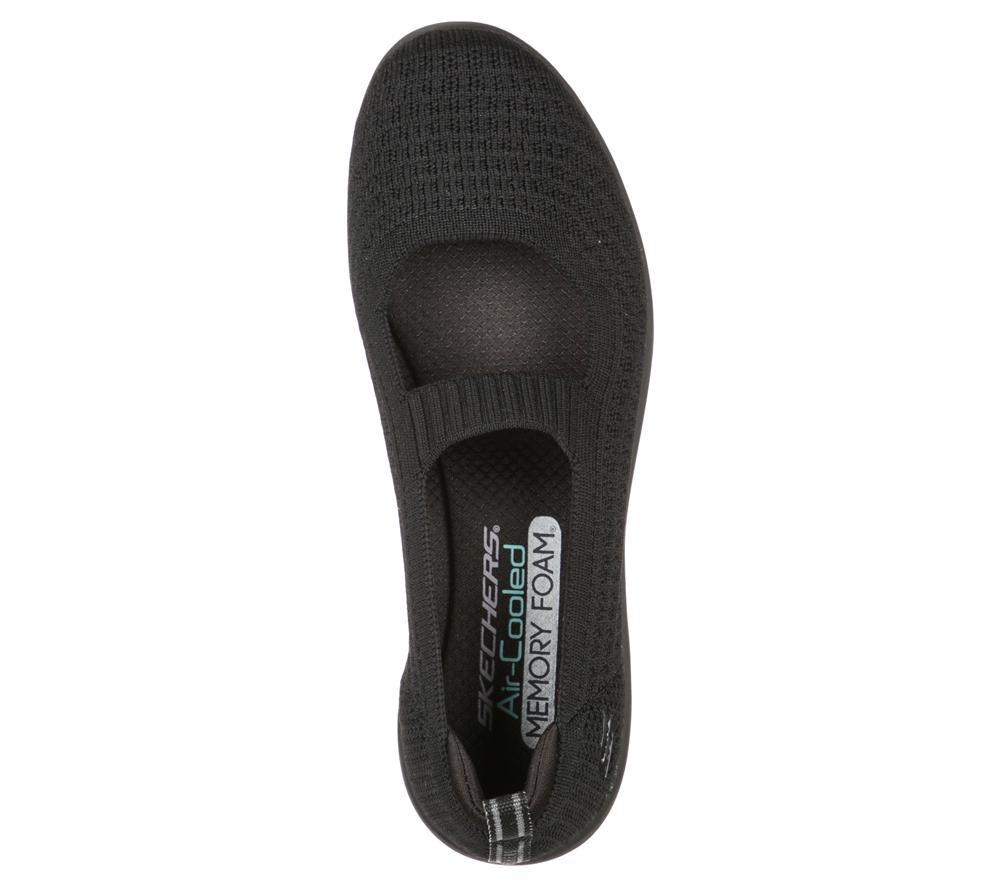 Women Skechers Arya - Mellow Idea Wedges Black  USA |  2146-WTKXC