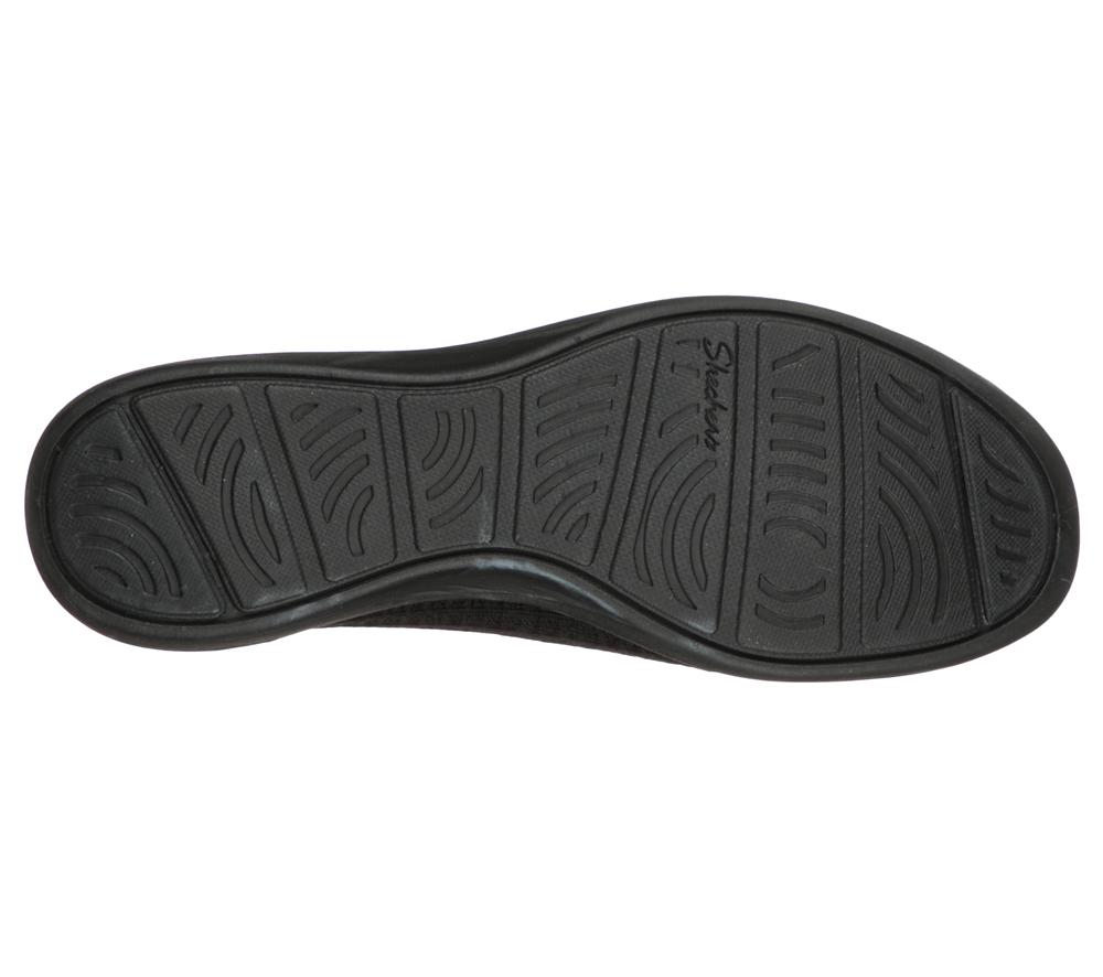 Women Skechers Arya - Mellow Idea Wedges Black  USA |  2146-WTKXC