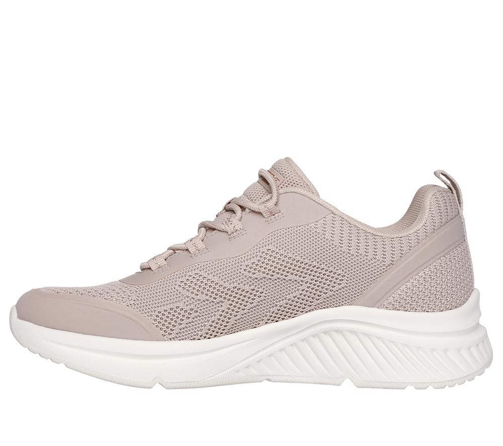 Women Skechers BOBS Arch Comfort B Sweet - A Pinch Lace Up Shoes Natural White  USA |  6789-TWLRN