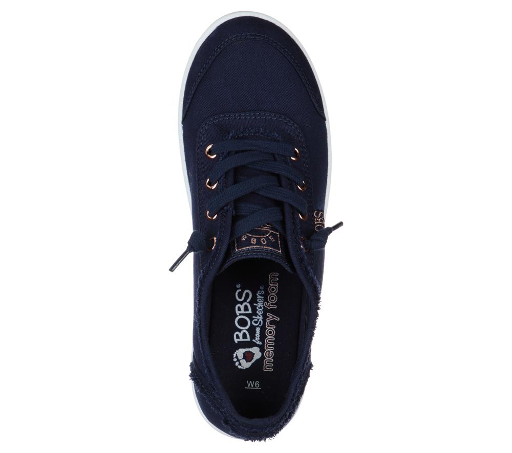 Women Skechers BOBS B Cute Slip On Shoes Navy  USA |  8359-OWSZY