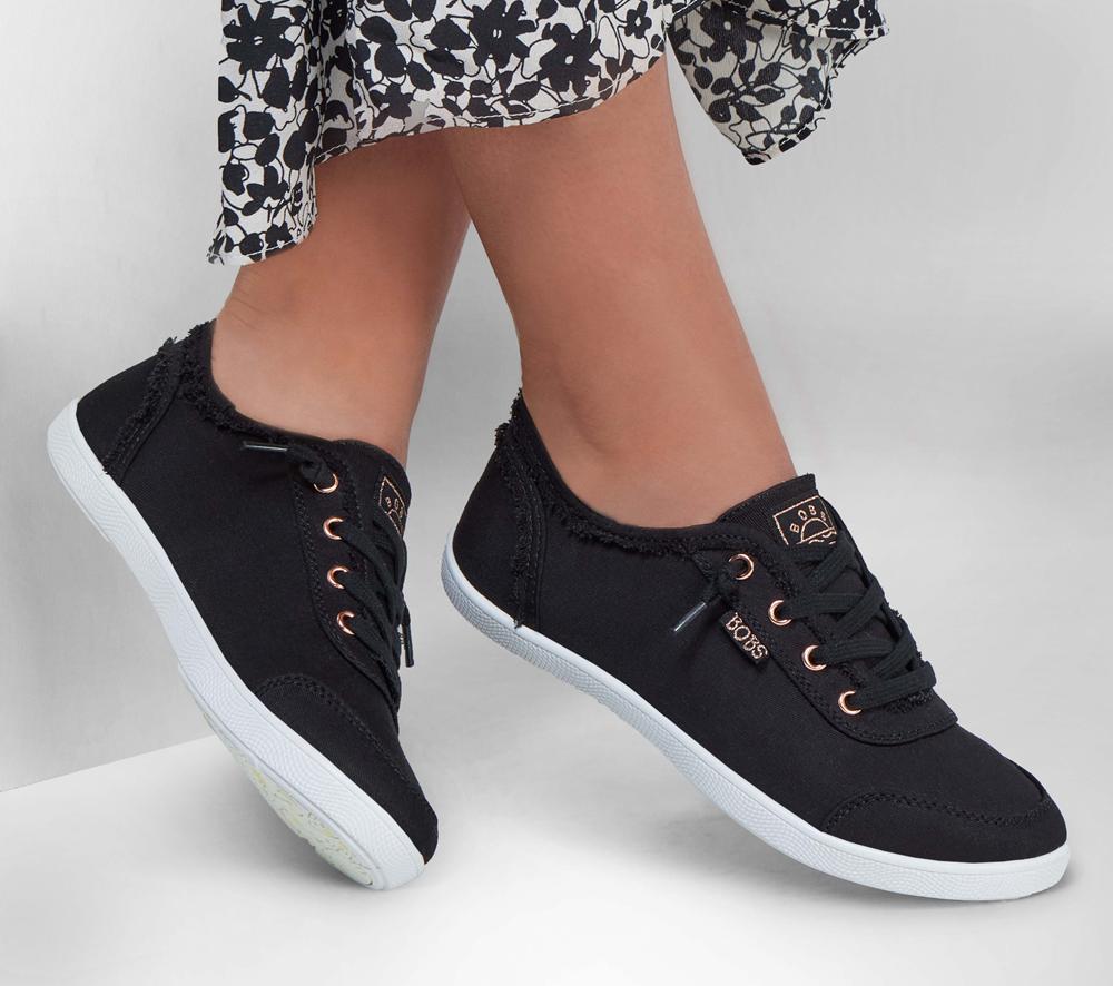 Women Skechers BOBS B Cute Sneakers Black  USA |  8697-LQKTE