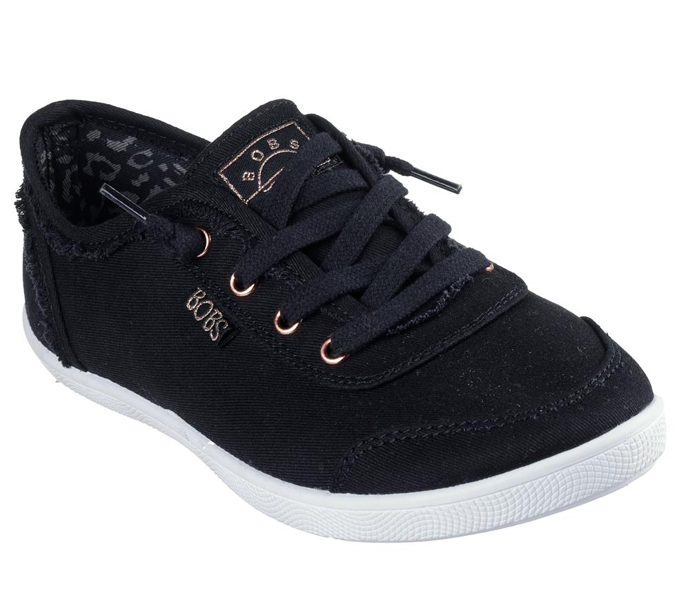Women Skechers BOBS B Cute Sneakers Black  USA |  8697-LQKTE