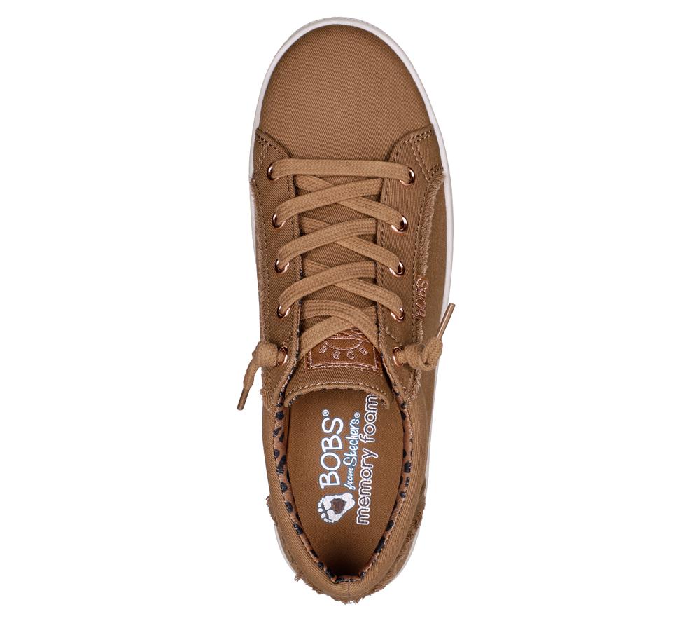 Women Skechers BOBS B Extra Cute - 2Cute4U Canvas Shoes Chestnut Brown  USA |  2573-SARBG