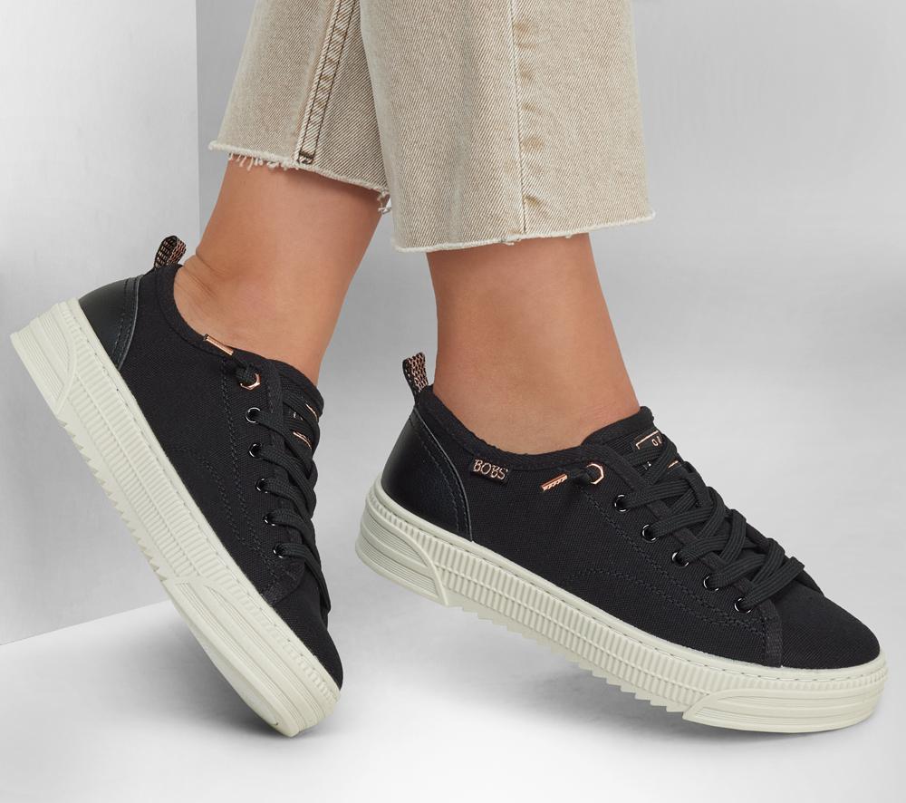 Women Skechers BOBS Copa Slip On Shoes Black  USA |  3106-XLKBQ