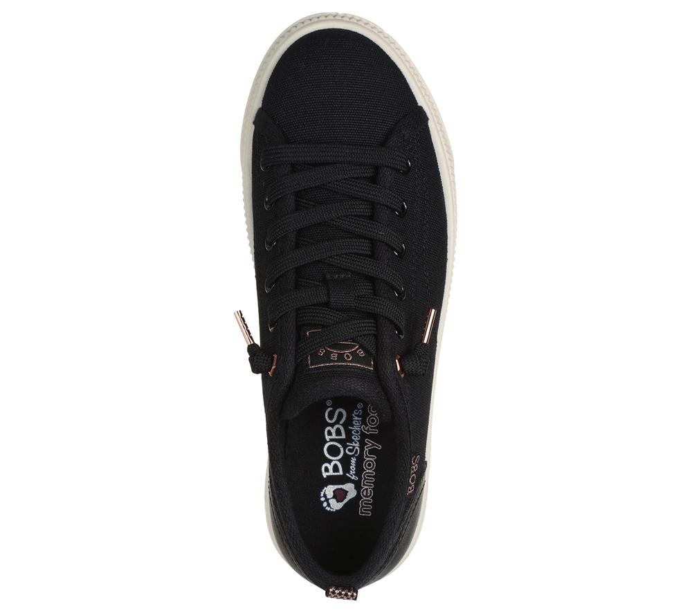 Women Skechers BOBS Copa Slip On Shoes Black  USA |  3106-XLKBQ