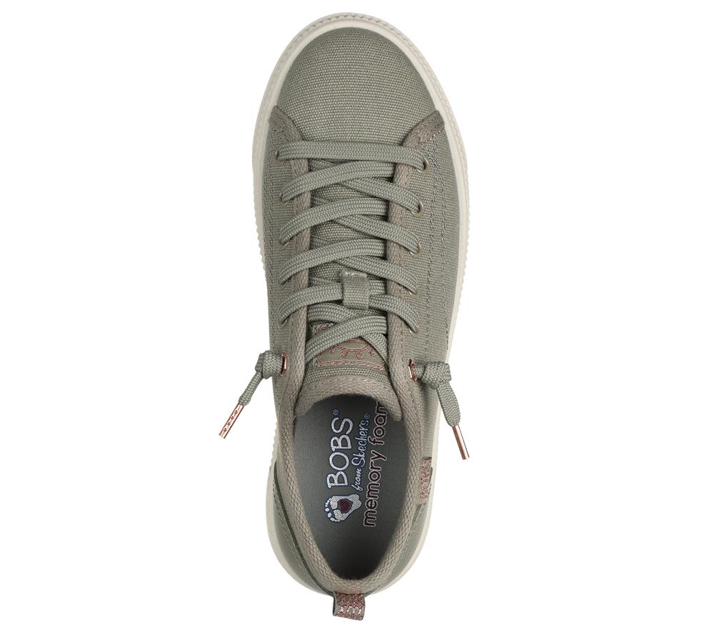 Women Skechers BOBS Copa Slip On Shoes Olive  USA |  1942-QAKSW