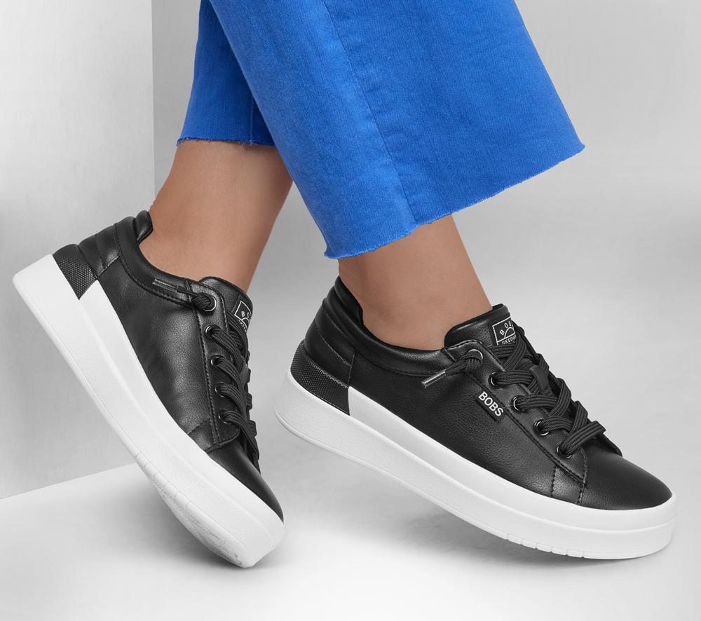 Women Skechers BOBS D'Vine Sky - Main Step Sneakers Black  USA |  7805-HPVYJ