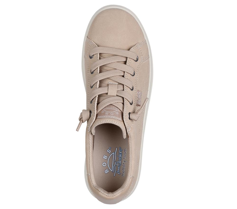 Women Skechers BOBS D'Vine - Casual Event Slip On Shoes Taupe Brown  USA |  9012-LVMQB
