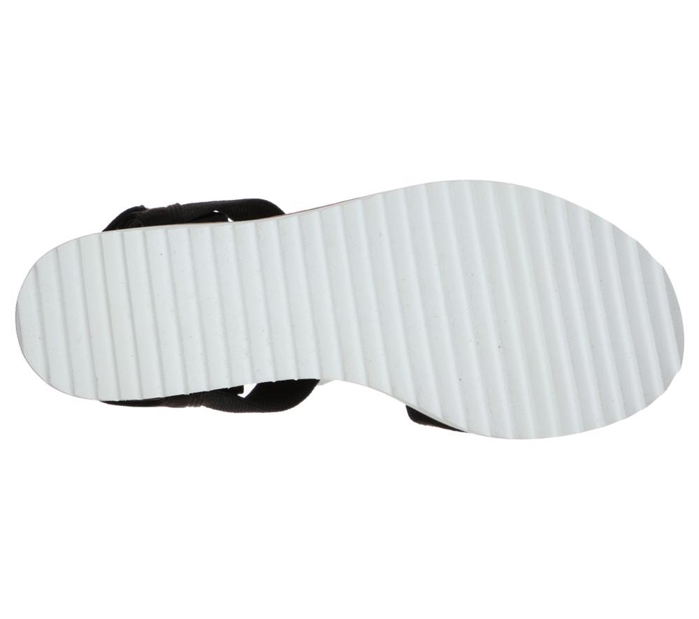Women Skechers BOBS Desert Kiss Sandals Black  USA |  6105-GMINA