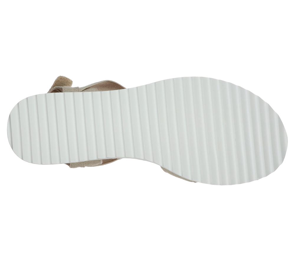 Women Skechers BOBS Desert Kiss - Secret Picnic Sandals Natural White  USA |  0162-LCGWZ