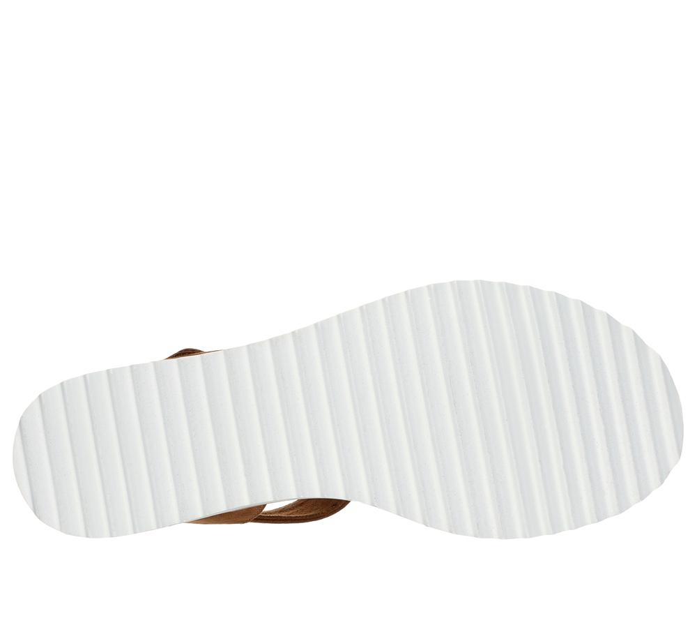 Women Skechers BOBS Desert Kiss - Serendipitous Sandals Chestnut Brown  USA |  8193-UMGTW