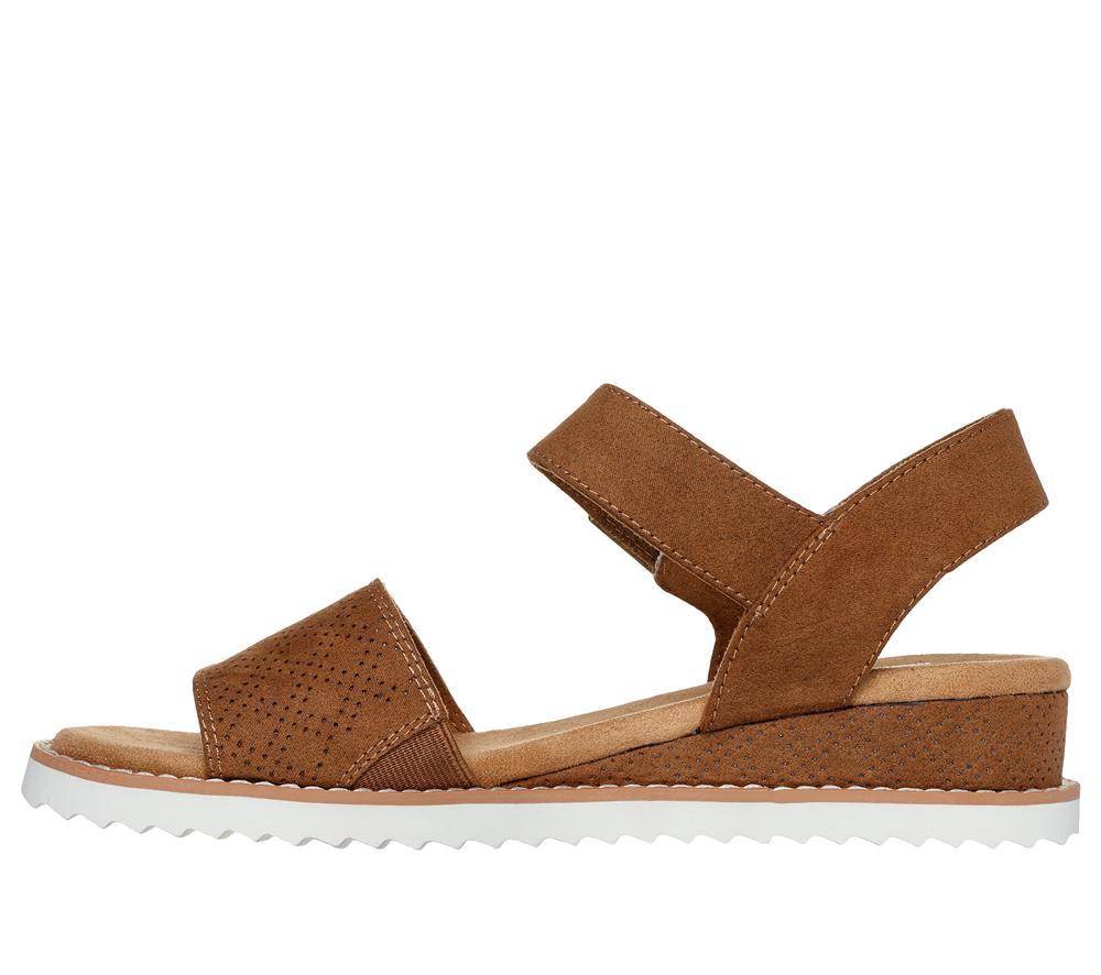Women Skechers BOBS Desert Kiss - Serendipitous Sandals Chestnut Brown  USA |  8193-UMGTW