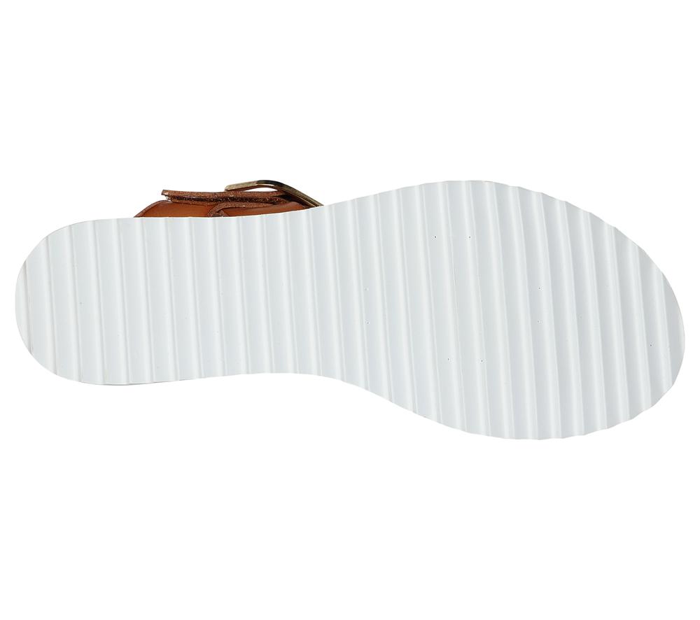 Women Skechers BOBS Desert Kiss - Sunny Flair Wedges Luggage Brown  USA |  0471-XKENT