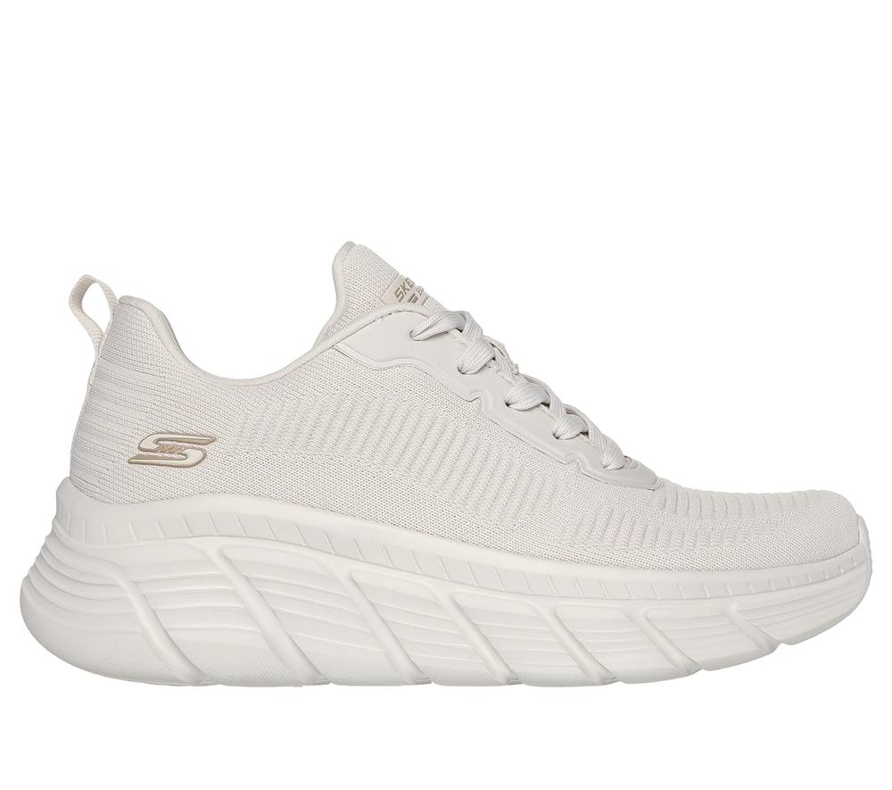 Women Skechers BOBS Sport B Flex Hi - Flying HI Wedges Off White  USA |  4059-NRJES