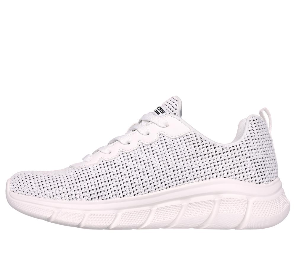 Women Skechers BOBS Sport B Flex - Visionary Essence Lace Up Shoes White  USA |  2754-ZLCGA