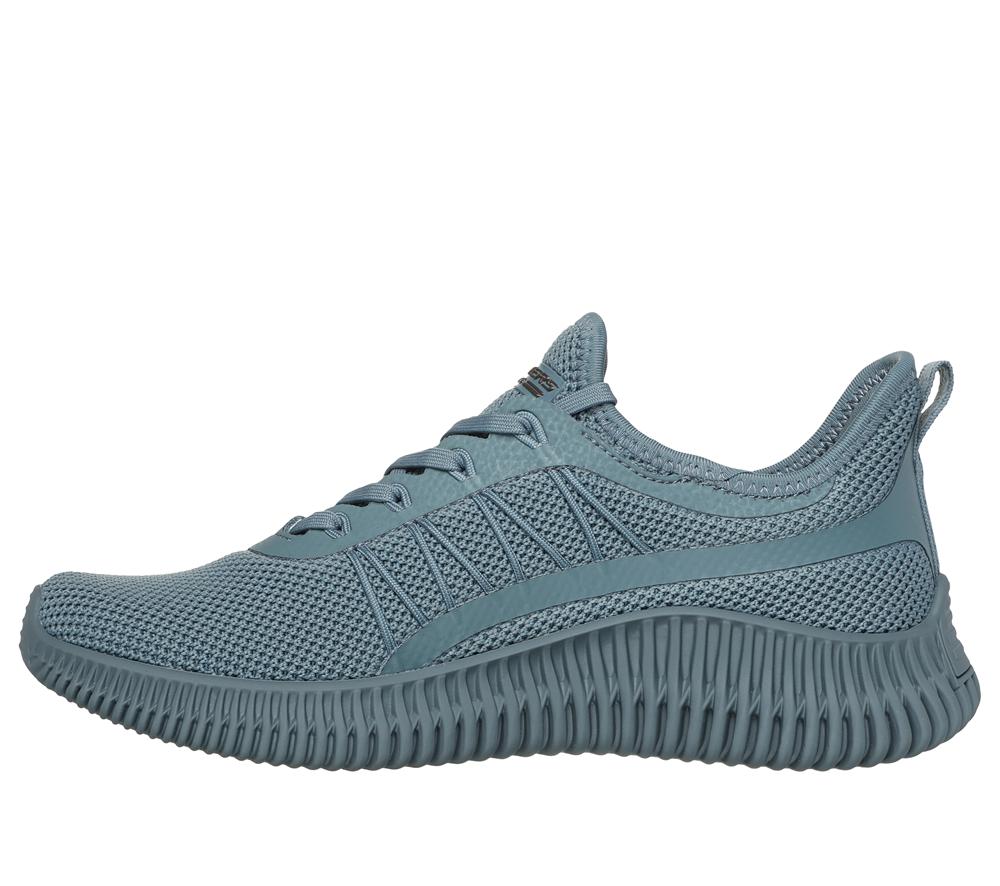 Women Skechers BOBS Sport Geo - New Aesthetics Slip On Shoes Slate Light Navy Blue  USA |  0369-NBHUE