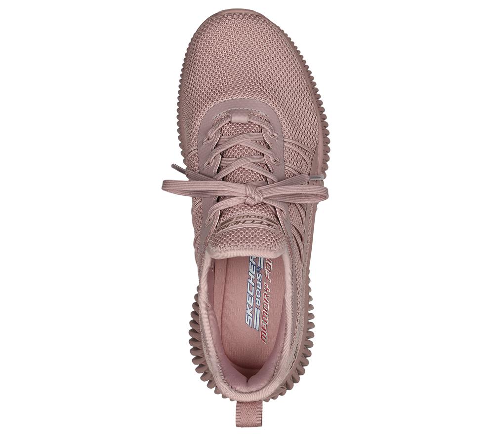 Women Skechers BOBS Sport Geo - New Aesthetics Slip On Shoes Rose  USA |  1685-KLOQI