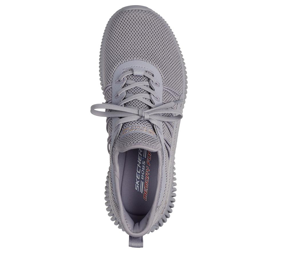 Women Skechers BOBS Sport Geo - New Aesthetics Slip On Shoes Quail Grey  USA |  9421-BFIUT