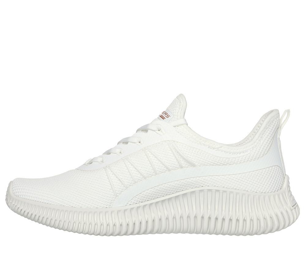 Women Skechers BOBS Sport Geo - New Aesthetics Slip On Shoes Off White  USA |  1685-GKLER