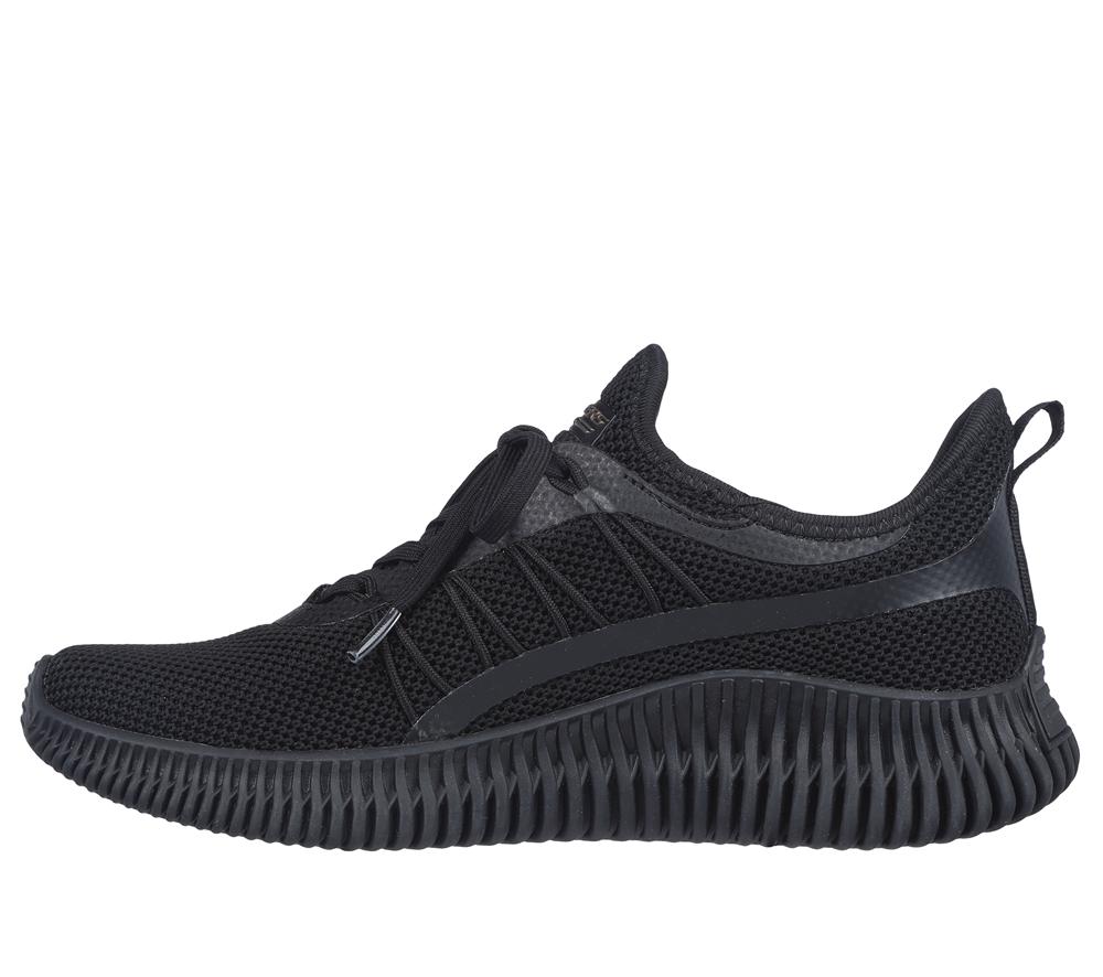 Women Skechers BOBS Sport Geo - New Aesthetics Slip On Shoes Black  USA |  2503-RZGDE
