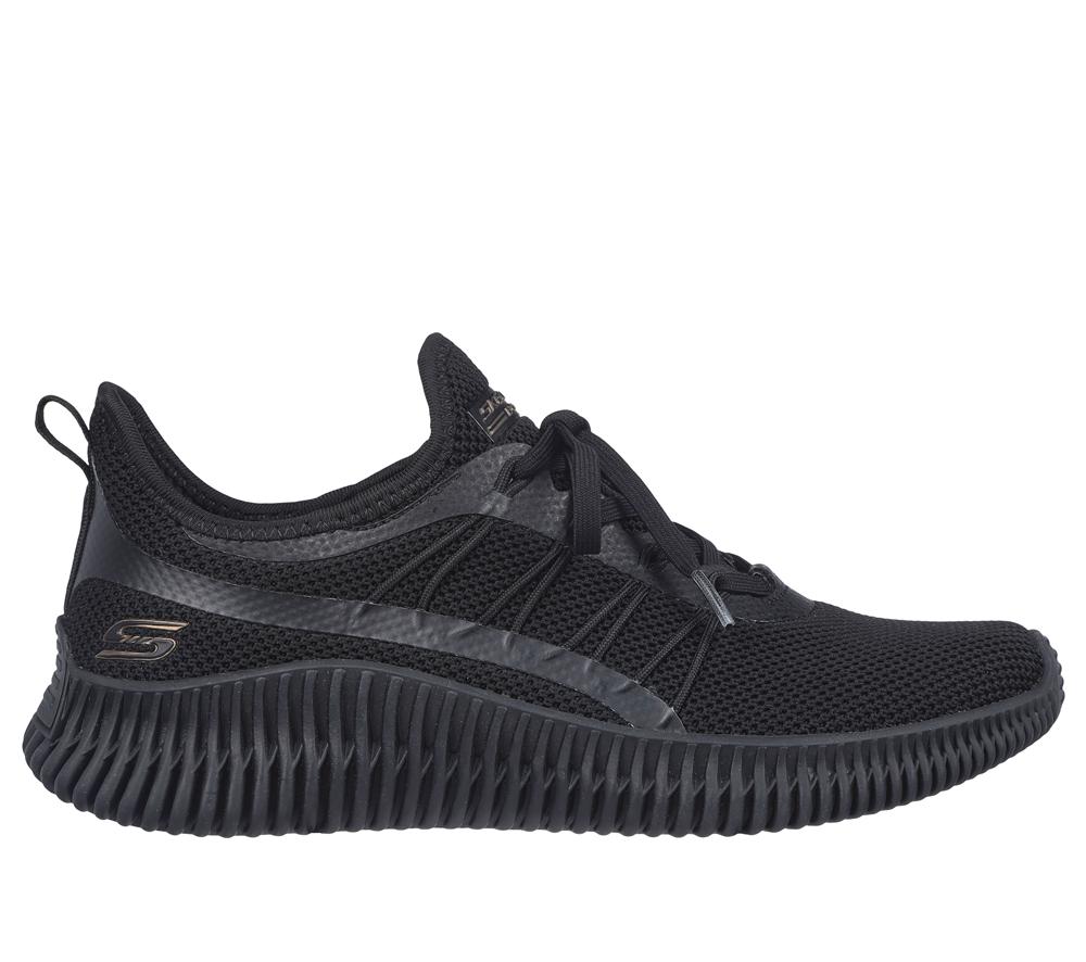 Women Skechers BOBS Sport Geo - New Aesthetics Slip On Shoes Black  USA |  2503-RZGDE
