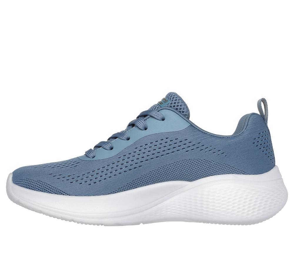 Women Skechers BOBS Sport Infinity Lace Up Shoes Slate Light Navy Blue  USA |  4793-KOQAG