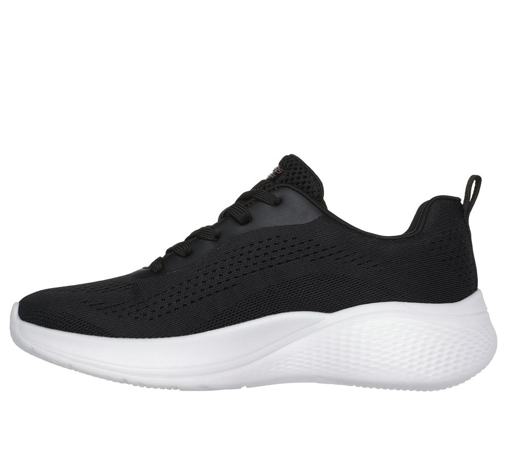 Women Skechers BOBS Sport Infinity Lace Up Shoes Black  USA |  4786-XZJEO