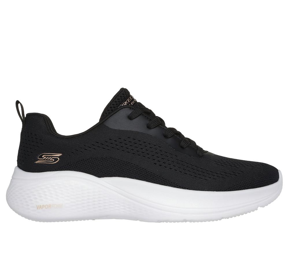 Women Skechers BOBS Sport Infinity Sneakers Black  USA |  3528-WDOCB