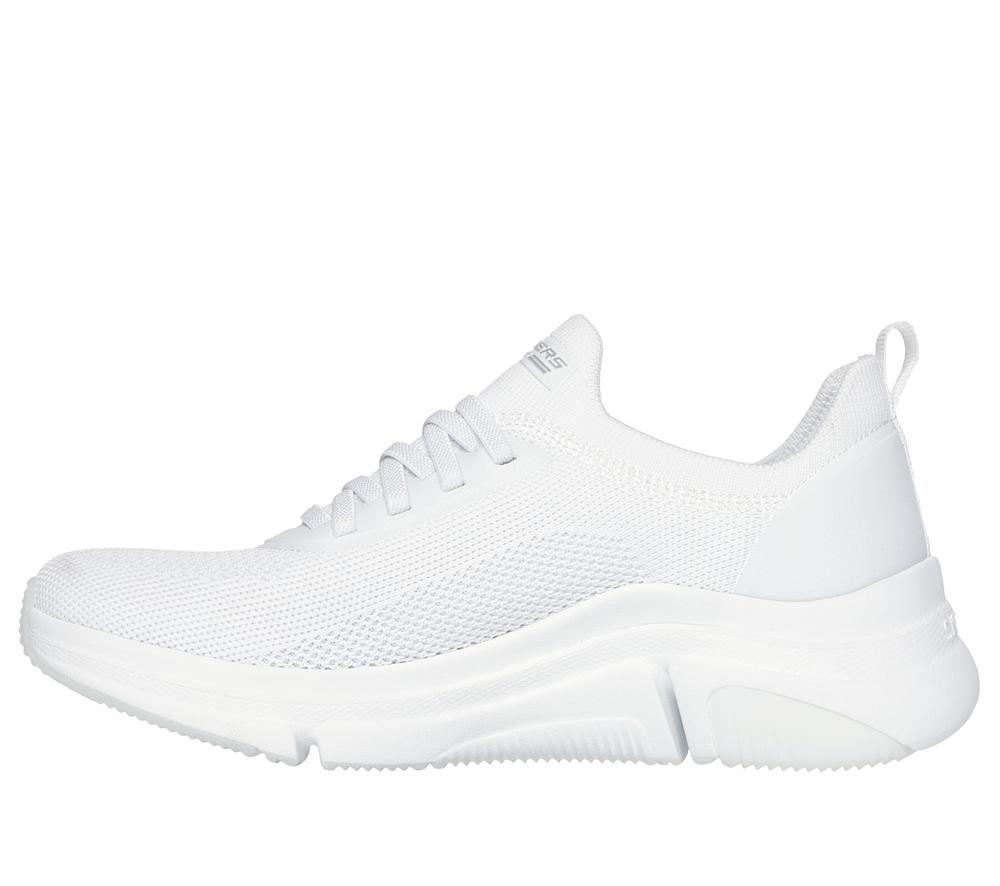 Women Skechers BOBS Sport Sparrow Flex - Instant Clout Slip On Shoes White  USA |  0962-XQGZC