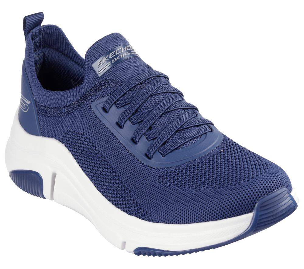 Women Skechers BOBS Sport Sparrow Flex - Instant Clout Slip On Shoes Navy  USA |  9384-SYONW