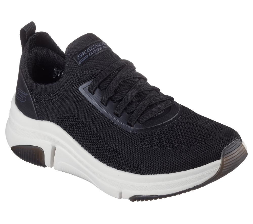 Women Skechers BOBS Sport Sparrow Flex - Instant Clout Slip On Shoes Black  USA |  6274-TZJWQ