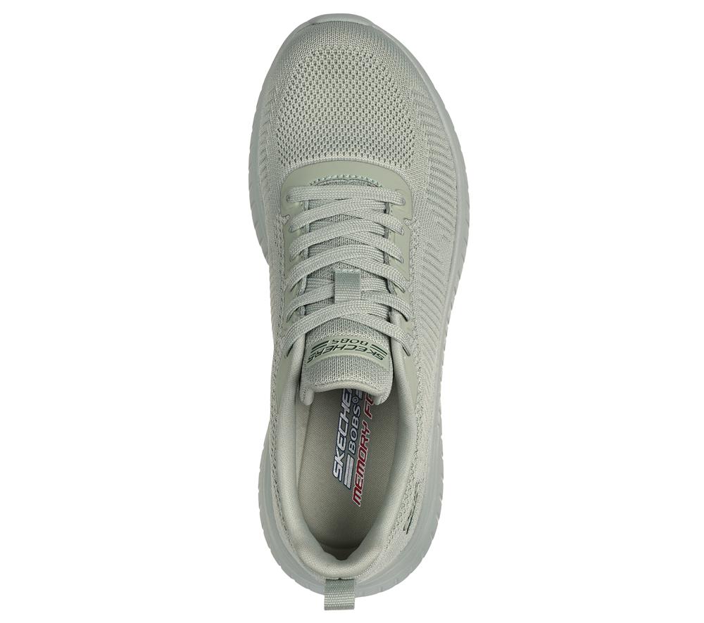 Women Skechers BOBS Sport Squad Chaos - Face Off Lace Up Shoes Sage Turquoise  USA |  7924-QRTHX