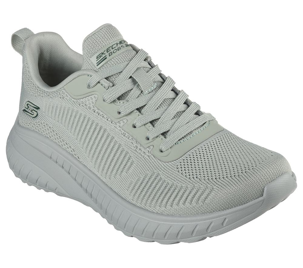 Women Skechers BOBS Sport Squad Chaos - Face Off Lace Up Shoes Sage Turquoise  USA |  7924-QRTHX