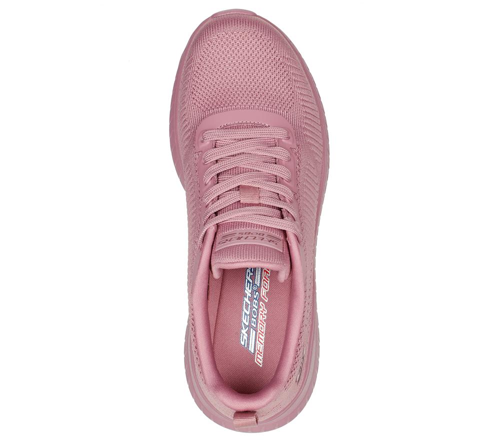 Women Skechers BOBS Sport Squad Chaos - Face Off Lace Up Shoes Raspberry Purple  USA |  9784-ZKHQF