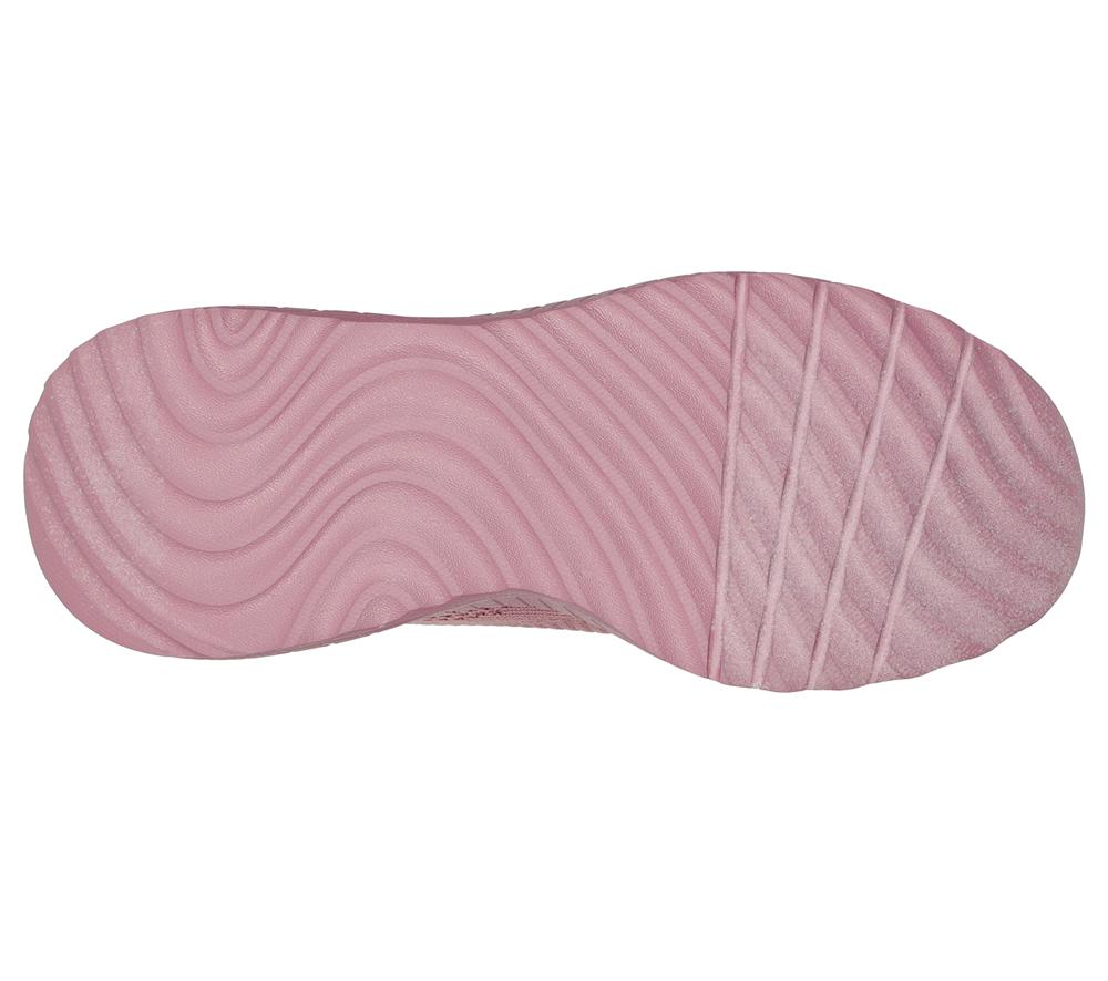 Women Skechers BOBS Sport Squad Chaos - Face Off Lace Up Shoes Raspberry Purple  USA |  9784-ZKHQF