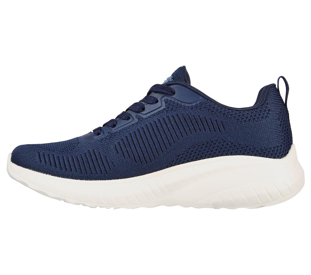 Women Skechers BOBS Sport Squad Chaos - Face Off Lace Up Shoes Navy  USA |  5721-NFSUW