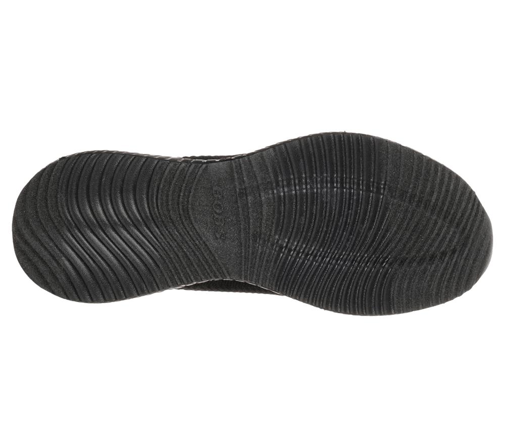Women Skechers BOBS Sport Squad - Tough Talk Lace Up Shoes Black  USA |  1693-MWSGA