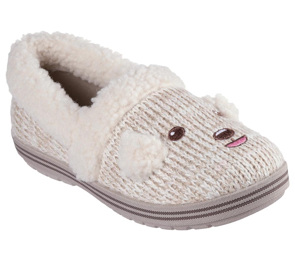 Women Skechers BOBS Too Cozy - Puppy Pal Slip On Shoes Off White  USA |  9861-VAJGR