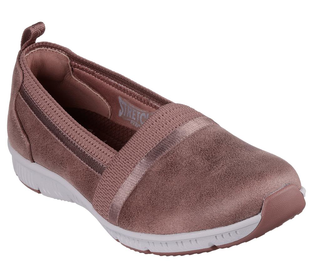 Women Skechers Be-Cool - Classy Step Slip On Shoes Mauve Purple  USA |  9076-LDZCJ
