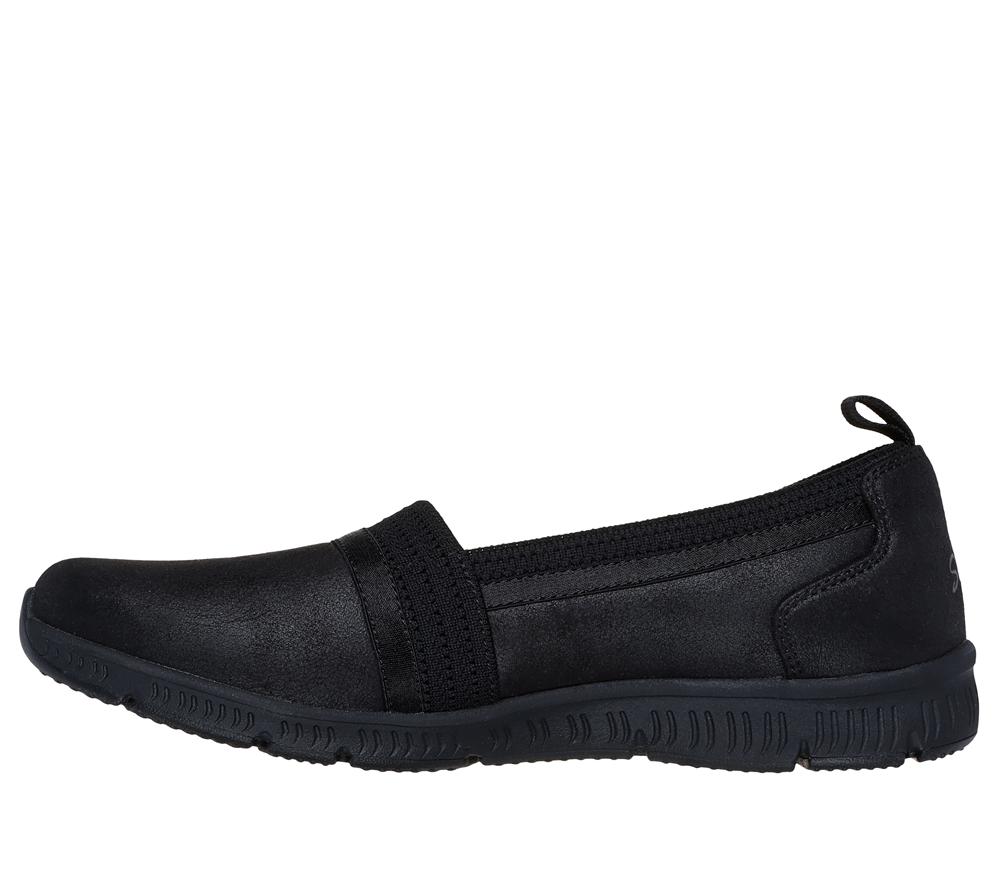 Women Skechers Be-Cool - Classy Step Slip On Shoes Black  USA |  1830-ILQRX