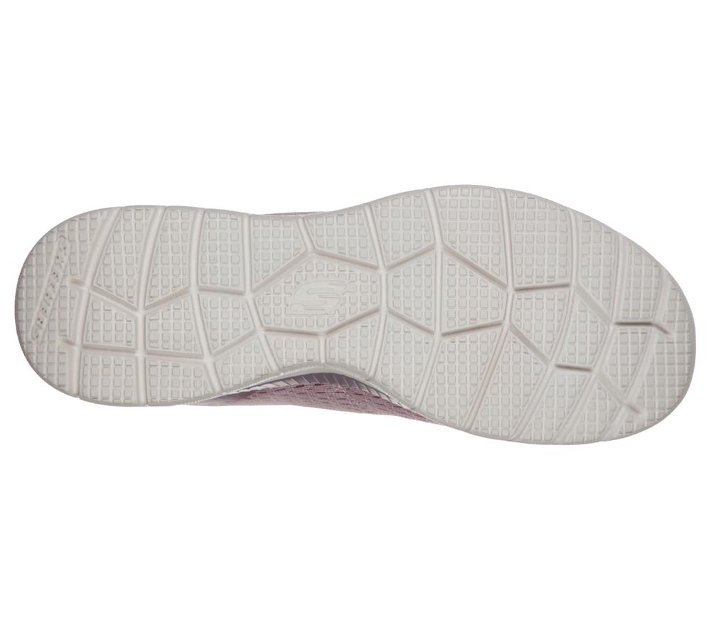 Women Skechers Bountiful - Quick Path Lace Up Shoes Lavender Purple  USA |  0976-CSUGO