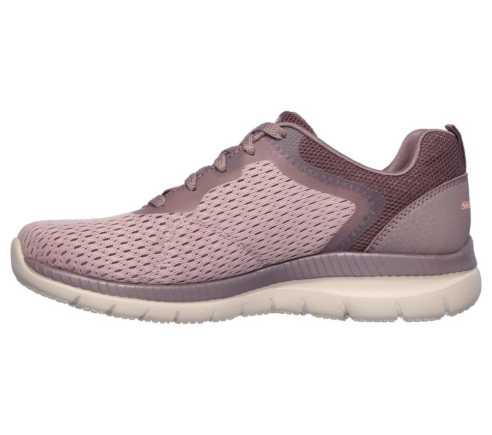 Women Skechers Bountiful - Quick Path Lace Up Shoes Lavender Purple  USA |  0976-CSUGO