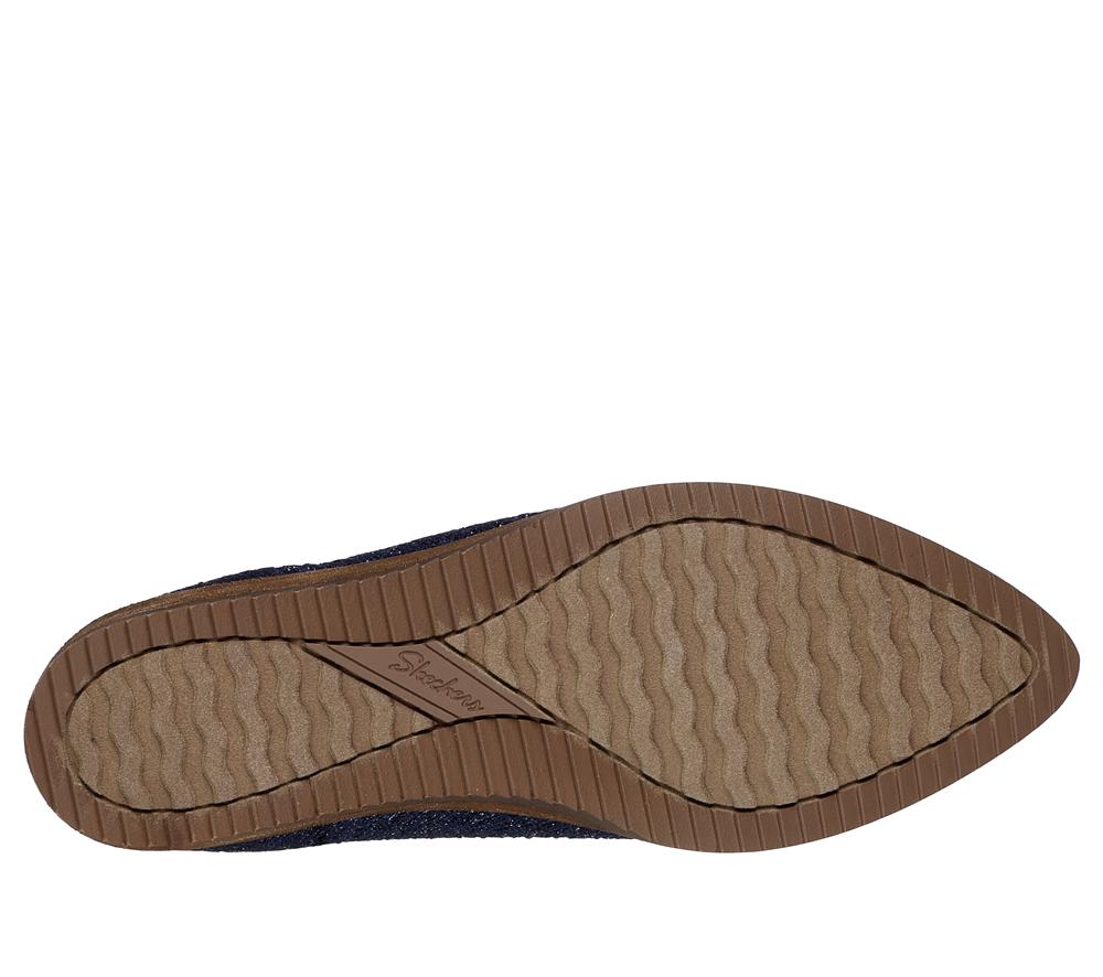 Women Skechers Cleo Sawdust - Twinkle Flat Shoes Navy  USA |  0692-VTDAN