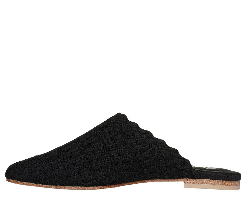 Women Skechers Cleo Snip - Sweet Daffodil Flat Shoes Black  USA |  3712-FQZXM