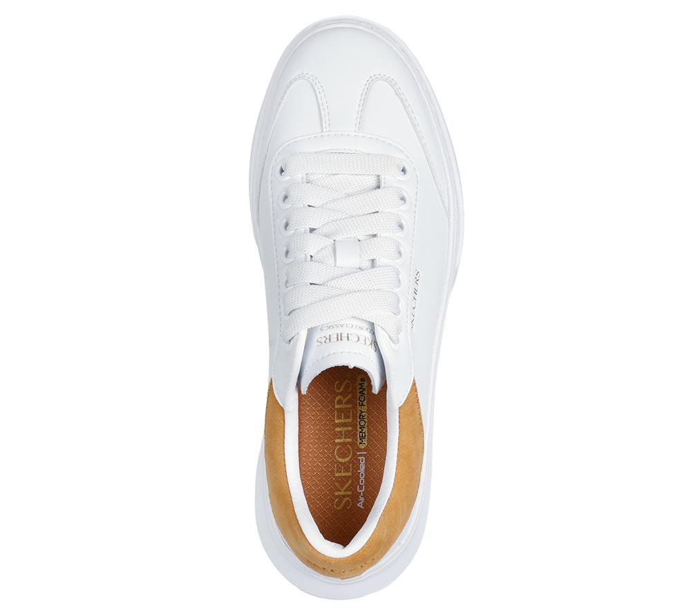 Women Skechers Cordova Classic Sneakers White / Tan  USA |  9308-SLRYT