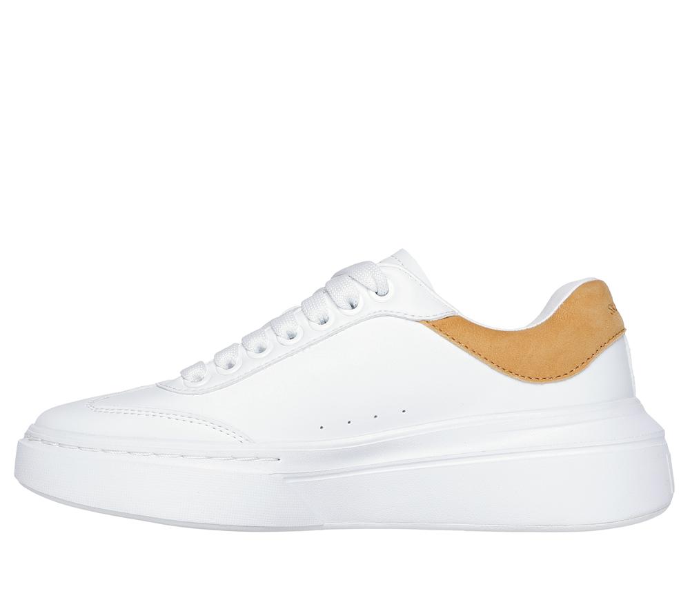 Women Skechers Cordova Classic Sneakers White / Tan  USA |  9308-SLRYT